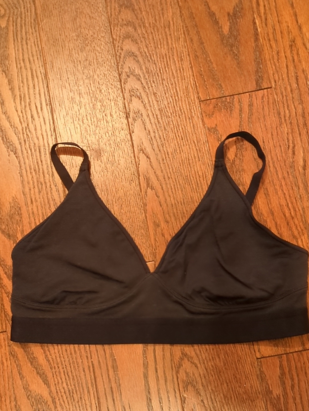 REI Black Wireless Triangle Wool Bralette